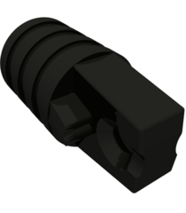 LEGO - Scharniercilinder 1 x 2 vergrendelend met 1 vinger en as-gat aan uiteinden zonder sleuven - Black | N - Thumbnail