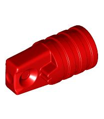 LEGO - Scharniercilinder 1 x 2 vergrendelend met 1 vinger en as-gat aan uiteinden zonder sleuven - Red | N - Thumbnail