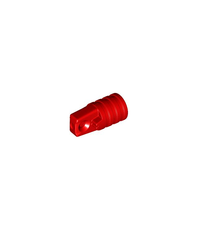 LEGO - Scharniercilinder 1 x 2 vergrendelend met 1 vinger en as-gat aan uiteinden zonder sleuven - Red | N