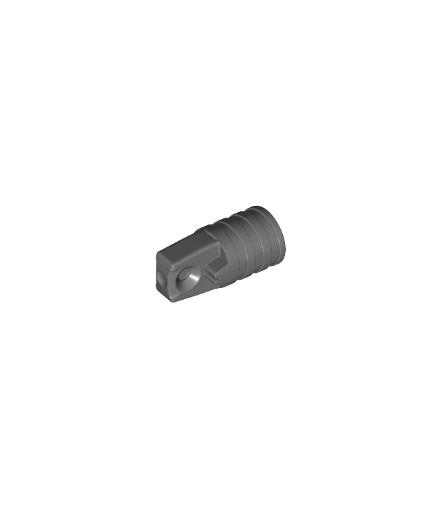 LEGO - Scharniercilinder 1 x 2 vergrendelend met 1 vinger en as-gat aan uiteinden zonder sleuven - Dark Bluish Gray | N