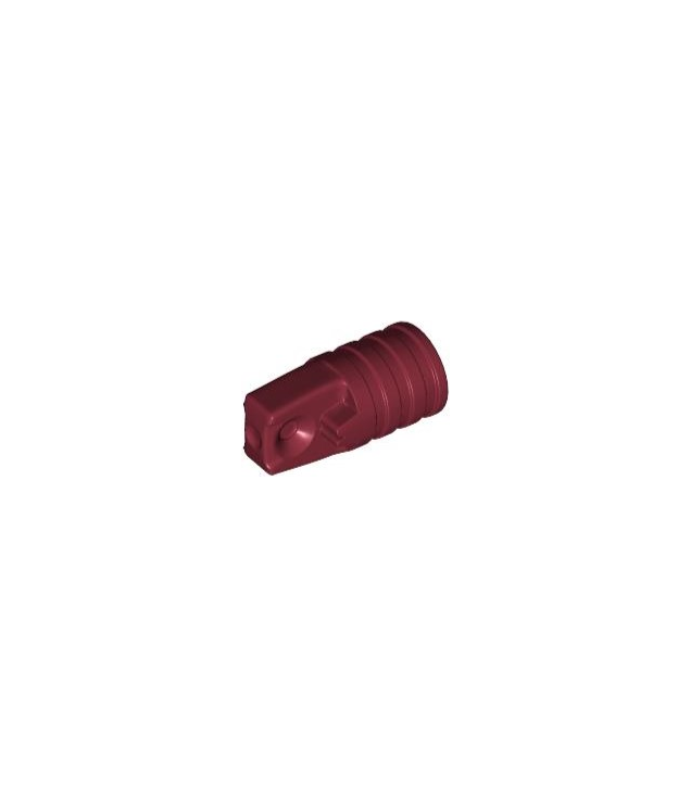 LEGO - Scharniercilinder 1 x 2 vergrendelend met 1 vinger en as-gat aan uiteinden zonder sleuven - Dark Red | N