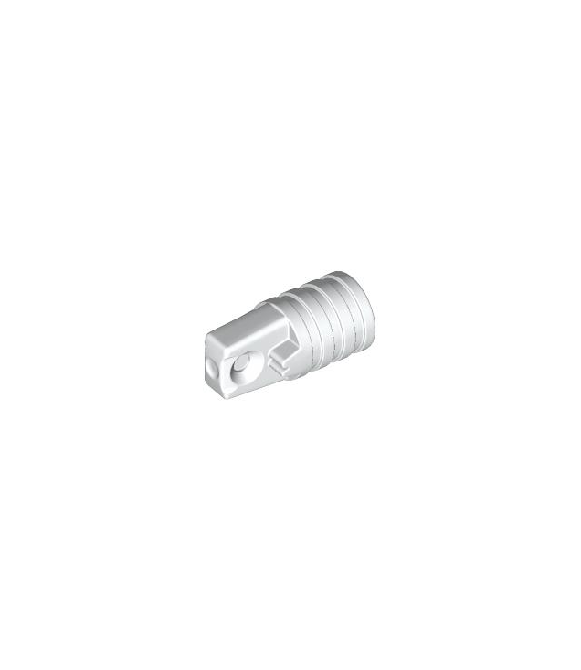 LEGO - Scharniercilinder 1 x 2 vergrendelend met 1 vinger en as-gat aan uiteinden zonder sleuven - White | N