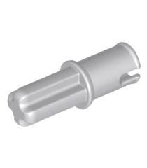 LEGO - Technic, as 1L met pen zonder frictieribbels - Light Bluish Gray | N - Thumbnail