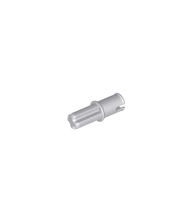LEGO - Technic, as 1L met pen zonder frictieribbels - Light Bluish Gray | N
