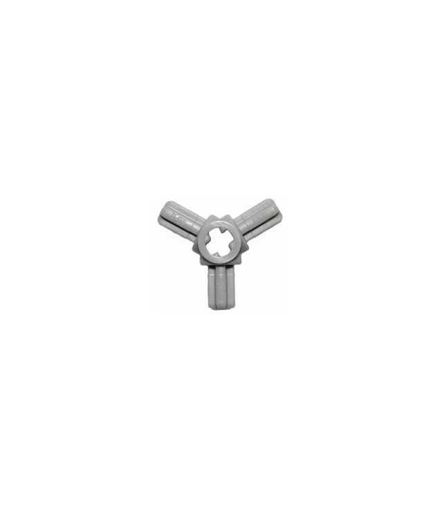 LEGO - Technic, asverbindernaaf met 3 assen - Light Bluish Gray | N