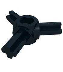 LEGO - Technic, asverbindernaaf met 3 assen - Black | N - Thumbnail