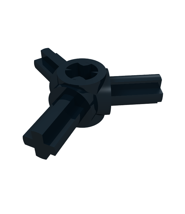 LEGO - Technic, asverbindernaaf met 3 assen - Black | N