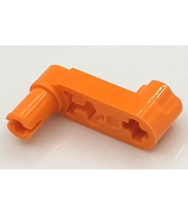 LEGO - Technic, hefarm gemodificeerd kruk/pin 1 x 3 met as-gaten en vierkant pen-gat - Orange | N - Thumbnail