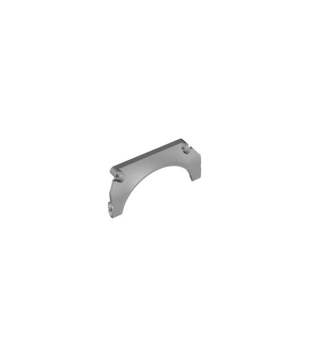 LEGO - Technic, paneel spatbord gebogen #32 11 x 2 x 5 met rechte bovenkant - Light Bluish Gray | N