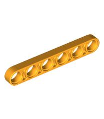 LEGO - Technic, hefarm dun 1 x 6 - Bright Light Orange | N - Thumbnail