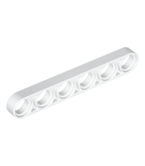 LEGO - Technic, hefarm dun 1 x 6 - White | N - Thumbnail