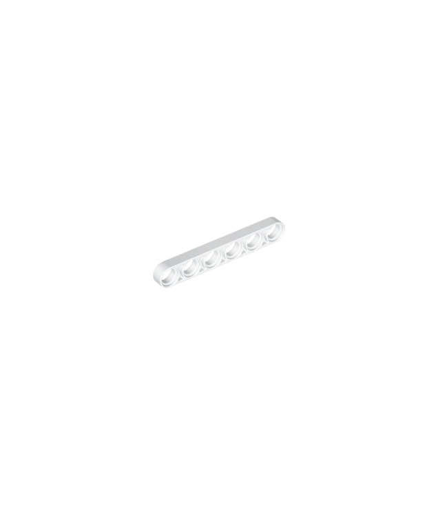 LEGO - Technic, hefarm dun 1 x 6 - White | N