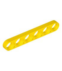 LEGO - Technic, hefarm dun 1 x 6 - Yellow | N - Thumbnail