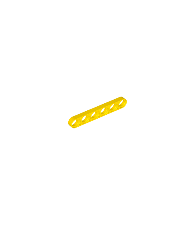 LEGO - Technic, hefarm dun 1 x 6 - Yellow | N