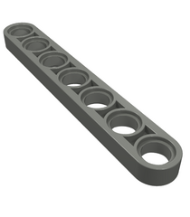 LEGO - Technic, hefarm dun 1 x 7 - Dark Bluish Gray | N - Thumbnail