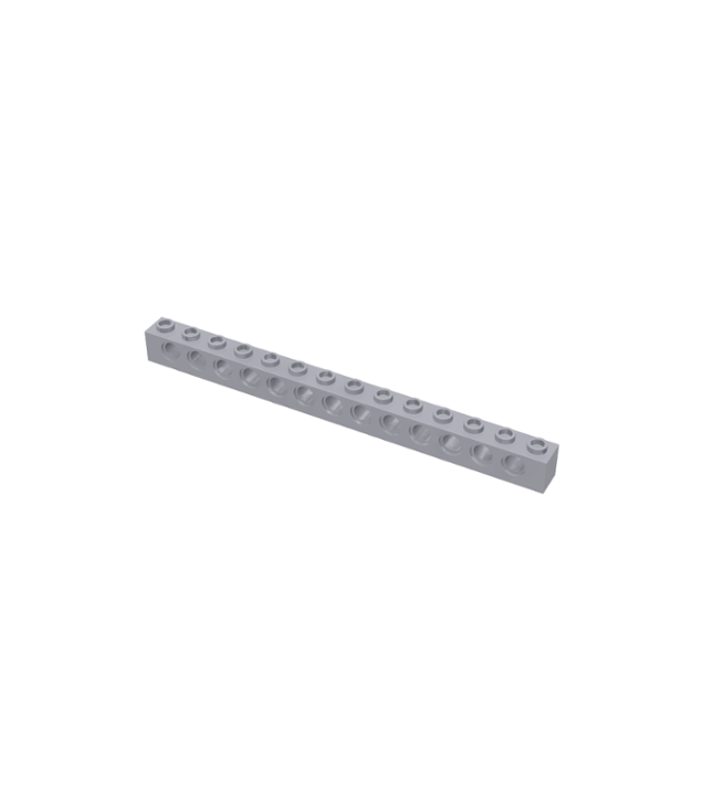 LEGO - Technic, steen 1 x 14 met gaten - Light Bluish Gray | N