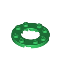 LEGO - Plaat, rond 4 x 4 met 2 x 2 rond open midden - Green | N - Thumbnail