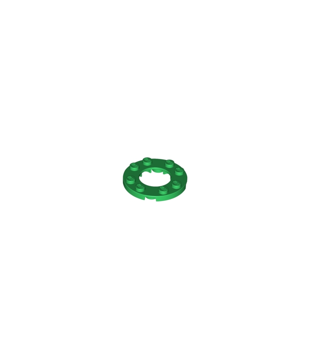 LEGO - Plaat, rond 4 x 4 met 2 x 2 rond open midden - Green | N