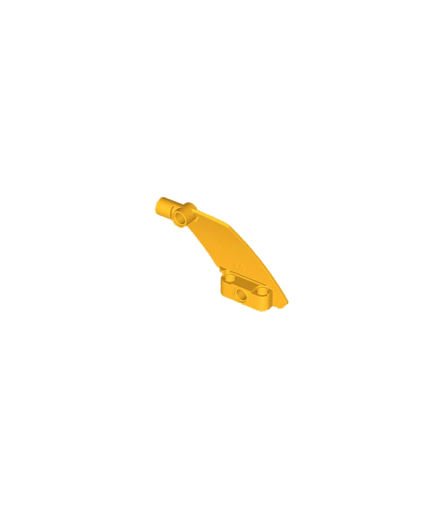 LEGO - Technic, paneel gebogen #60 5 x 7 taps toelopend rechts - Bright Light Orange | N