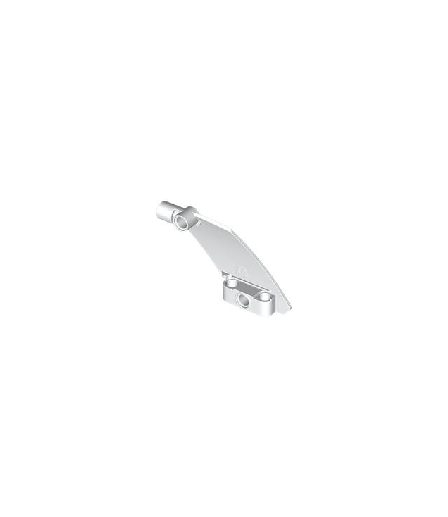 LEGO - Technic, paneel gebogen #60 5 x 7 taps toelopend rechts - White | N