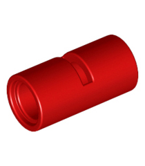 LEGO - Technic, penverbinder rond 2L met sleuf (ronde penkoppeling) - Red | N - Thumbnail