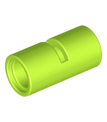 LEGO - Technic, penverbinder rond 2L met sleuf (ronde penkoppeling) - Lime | N - Thumbnail