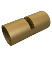 LEGO - Technic, penverbinder rond 2L met sleuf (ronde penkoppeling) - Pearl Gold | N - Thumbnail