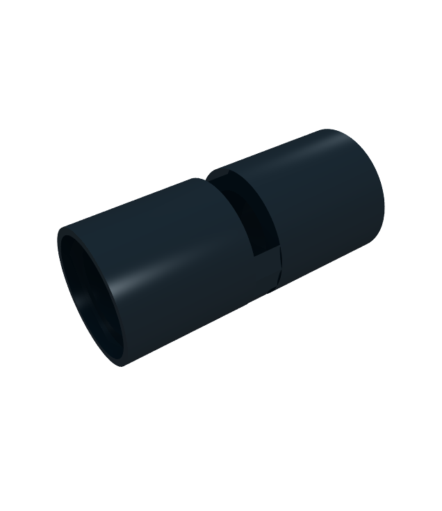 LEGO - Technic, penverbinder rond 2L met sleuf (ronde penkoppeling) - Black | N