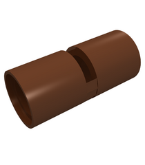 LEGO - Technic, penverbinder rond 2L met sleuf (ronde penkoppeling) - Reddish Brown | N - Thumbnail