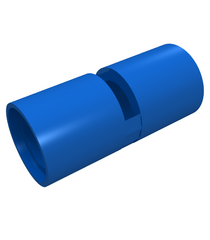 LEGO - Technic, penverbinder rond 2L met sleuf (ronde penkoppeling) - Blue | N - Thumbnail