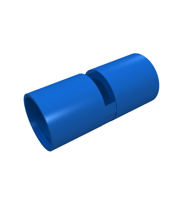 LEGO - Technic, penverbinder rond 2L met sleuf (ronde penkoppeling) - Blue | N