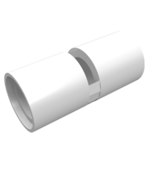 LEGO - Technic, penverbinder rond 2L met sleuf (ronde penkoppeling) - White | N - Thumbnail