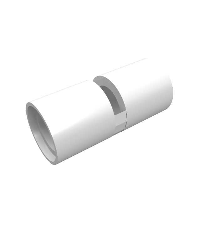 LEGO - Technic, penverbinder rond 2L met sleuf (ronde penkoppeling) - White | N