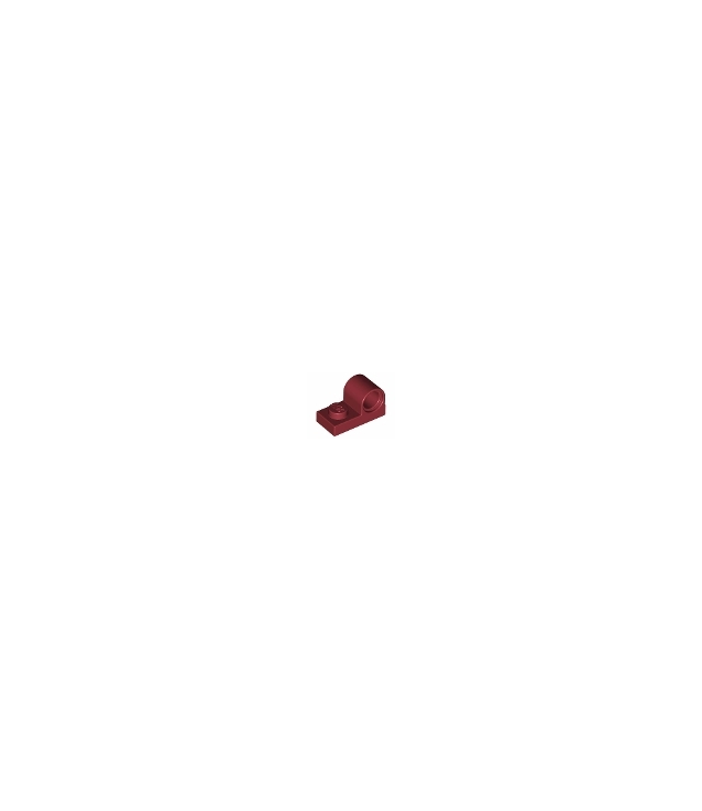 LEGO - Plaat, gemodificeerd 1 x 2 met pen-gat bovenop - Dark Red | N