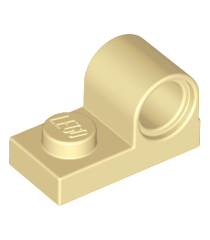 LEGO - Plaat, gemodificeerd 1 x 2 met pen-gat bovenop - Tan | N - Thumbnail