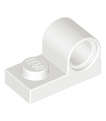 LEGO - Plaat, gemodificeerd 1 x 2 met pen-gat bovenop - White | N - Thumbnail