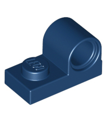 LEGO - Plaat, gemodificeerd 1 x 2 met pen-gat bovenop - Dark Blue | N - Thumbnail
