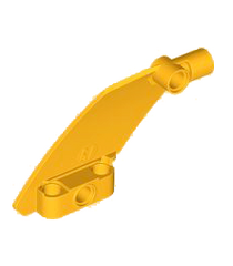 LEGO - Technic, paneel gebogen #61 5 x 7 taps toelopend links - Bright Light Orange | N - Thumbnail