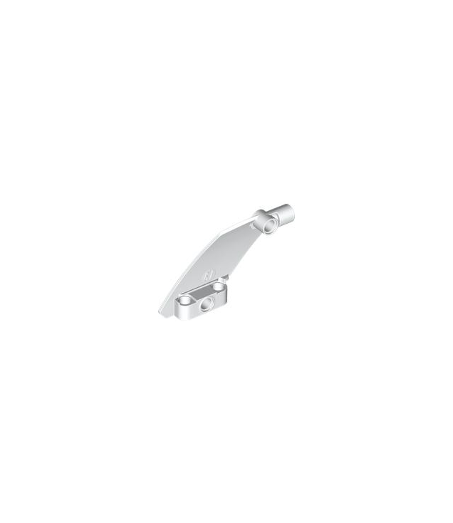 LEGO - Technic, paneel gebogen #61 5 x 7 taps toelopend links - White | N
