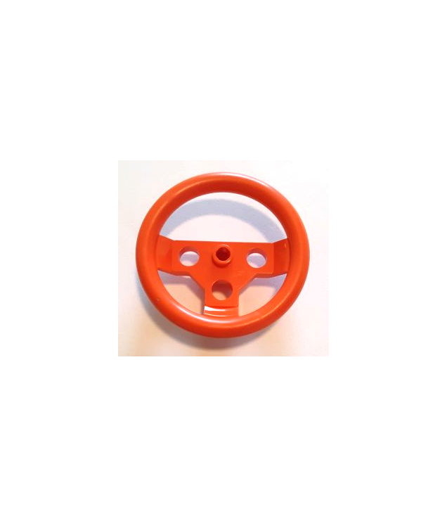 LEGO - Technic, stuurwiel groot - Reddish Orange | N