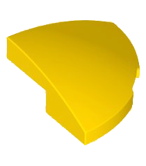 LEGO - Helling, gebogen 2 x 2 ronde hoek - Yellow | N - Thumbnail