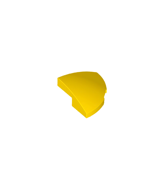 LEGO - Helling, gebogen 2 x 2 ronde hoek - Yellow | N