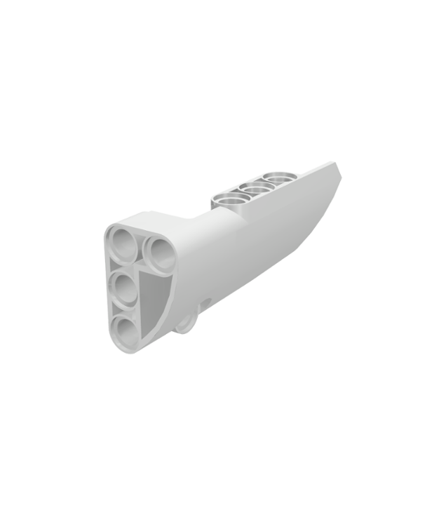 LEGO - Technic, paneelbekleding #4 klein glad lang, zijde B - White | N