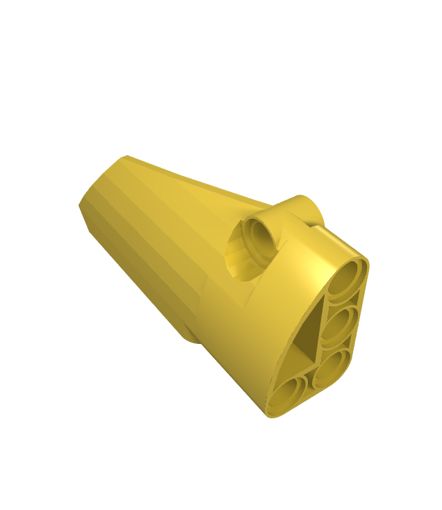 LEGO - Technic, paneelbekleding #4 klein glad lang, zijde B - Yellow | N