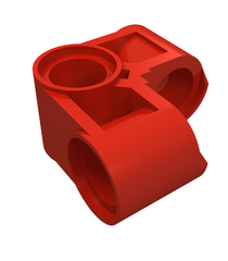 LEGO - Technic, penverbinder haaks 2 x 2 gebogen - Red | N - Thumbnail