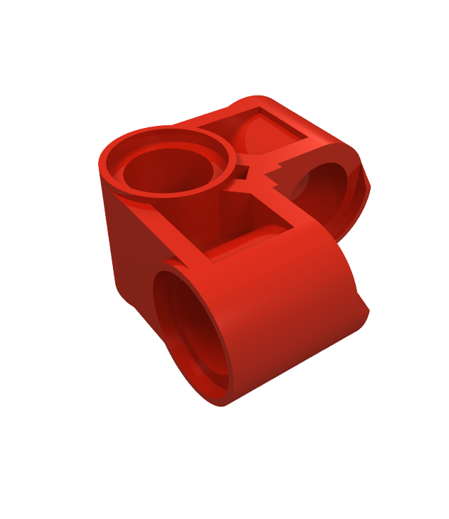 LEGO - Technic, penverbinder haaks 2 x 2 gebogen - Red | N