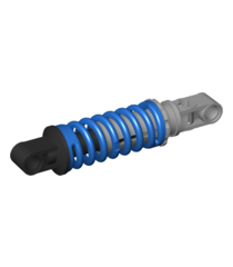 LEGO - Technic, schokdemper 9L met zwarte en licht-blauwgrijze uiteinden - Blue | N - Thumbnail