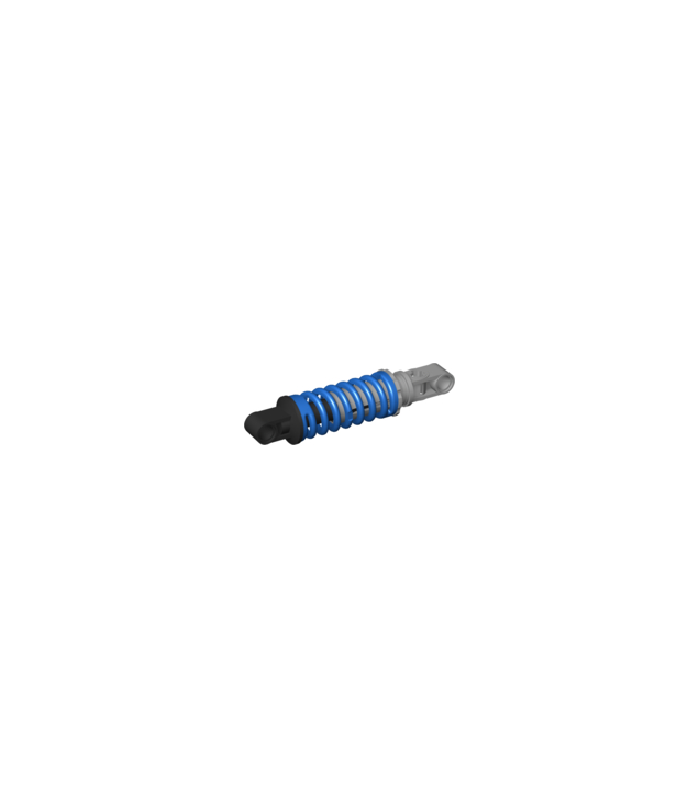 LEGO - Technic, schokdemper 9L met zwarte en licht-blauwgrijze uiteinden - Blue | N