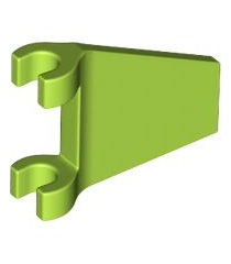 LEGO - Vlag 2 x 2 trapeziumvorm met uitlopende rand - Lime | N - Thumbnail