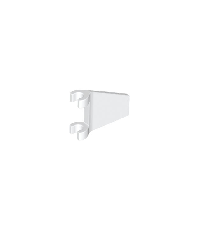 LEGO - Vlag 2 x 2 trapeziumvorm met uitlopende rand - White | N